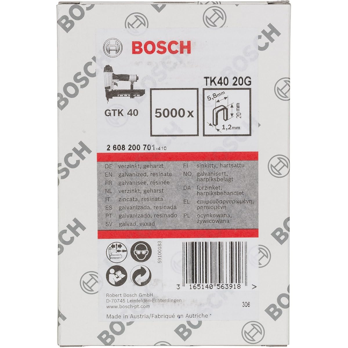 Bosch 2608200701 - Graffe 1,2/18 grammi TK40 20G