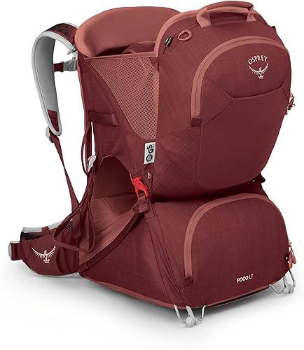 Vista 17 de Osprey Poco LT Lightweight Child Carrier Backpack - Compact, Travel-Ready Kid Carrier with Sunshade and Adjustable Fit - Lightweight, Comfortable