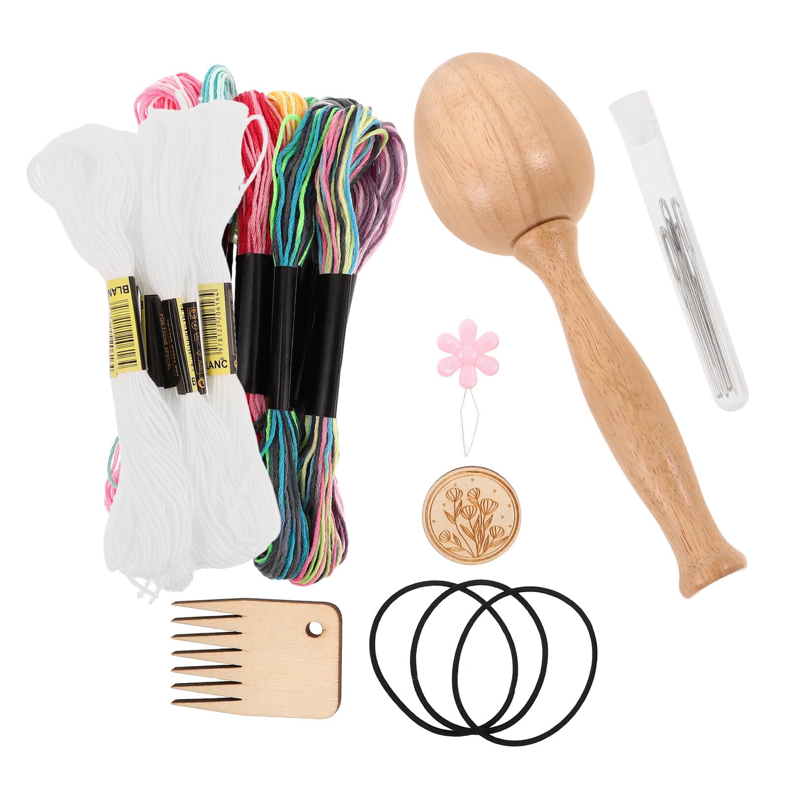 Genérico Juego de Herramientas para Zurcir Forma de Huevo, Soporte Plástico para Guardar Agujas, Kit de Reparación para Costura y Manualidades, Accesorio Multifuncional para Color