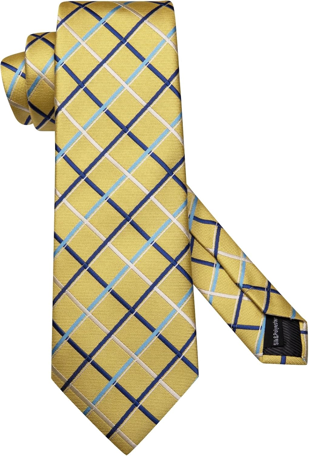 Dubulle Ties for Men Silk Mens Paisley Floral Striped Necktie and Handkerchief Cufflinks Wedding - Image 4