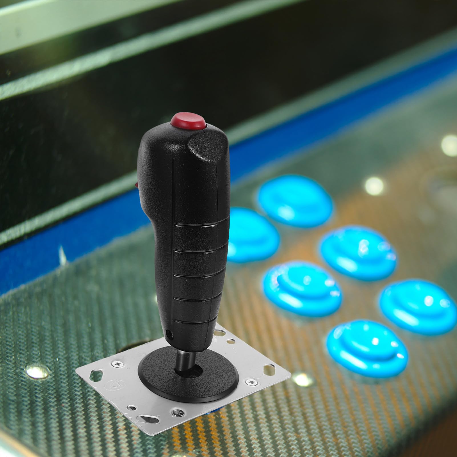 KOMBIUDA Joystick per Aereo Micro-movimento, Controllo Preciso e Installazione Facile, Lega di Alluminio e Pvc, per Giochi di Simulazione e Pilotaggio