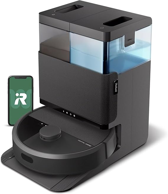 iRobot Roomba Plus 405 (G185) Combo Robot Vacuum & Mop with AutoWash Dock - Spinning Mop Pads, Self-Empties, Pad Washing & Drying, Self-Cleaning, Pad-Lift, LiDAR Navigation