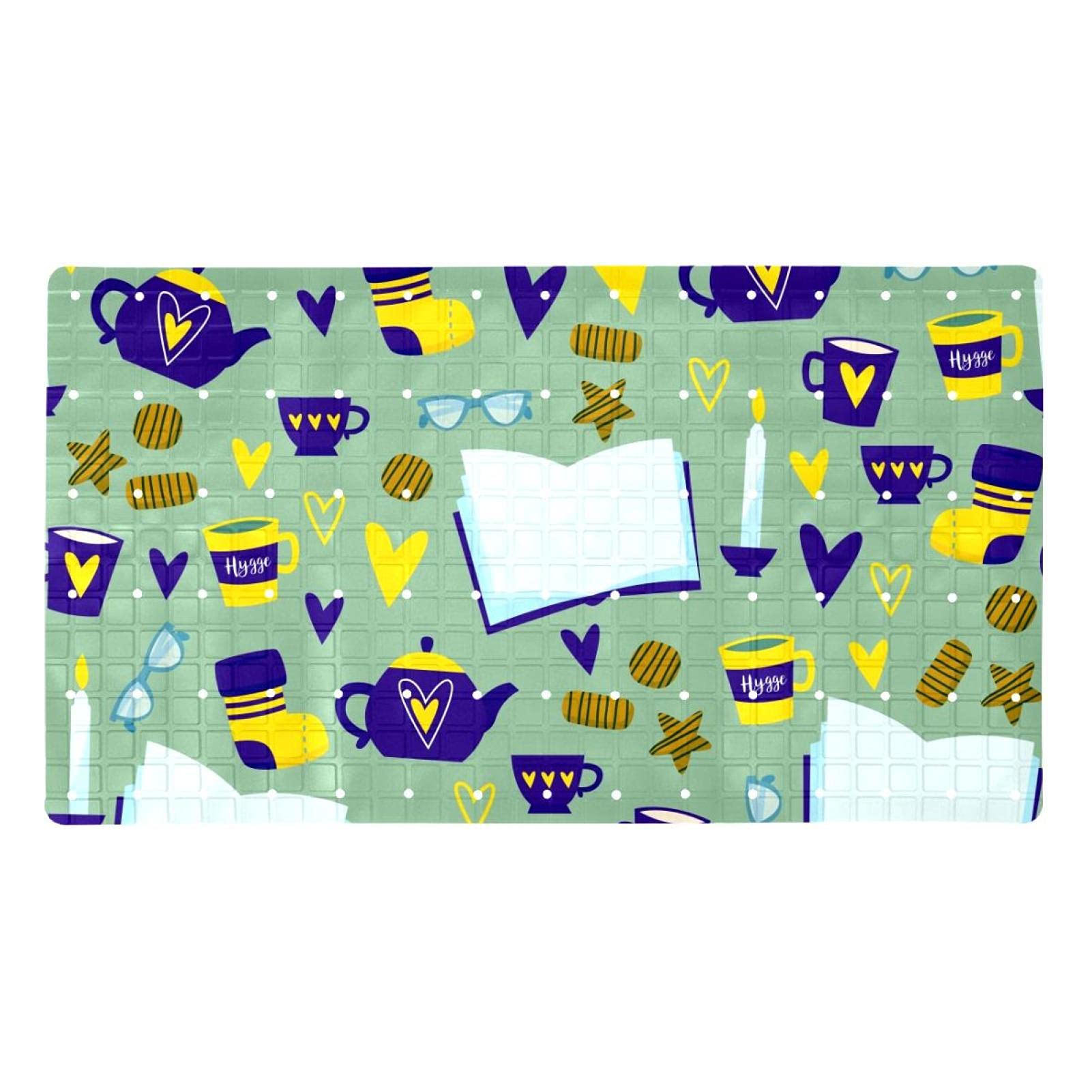 Tapis de bain antidérapant pour éviter les glissades 40x70 PVC Hygge