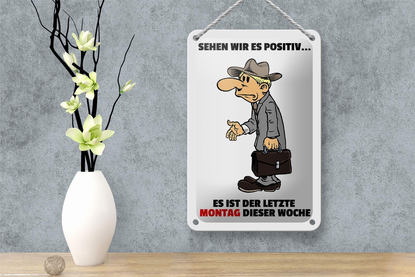 Femer GmbH Holzbild Spruch 12x18 cm Dart Meine 3 kleinen Probleme Da wären sie, Sprüche Zitate