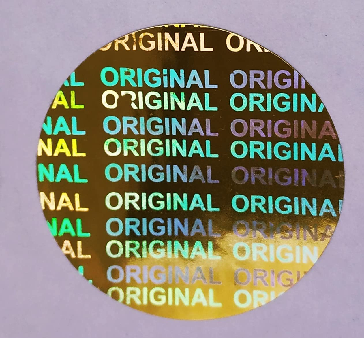 Elysian Golden Hologram Stickers Holograms Stickers Round Shape Hologram Genuine Original 30