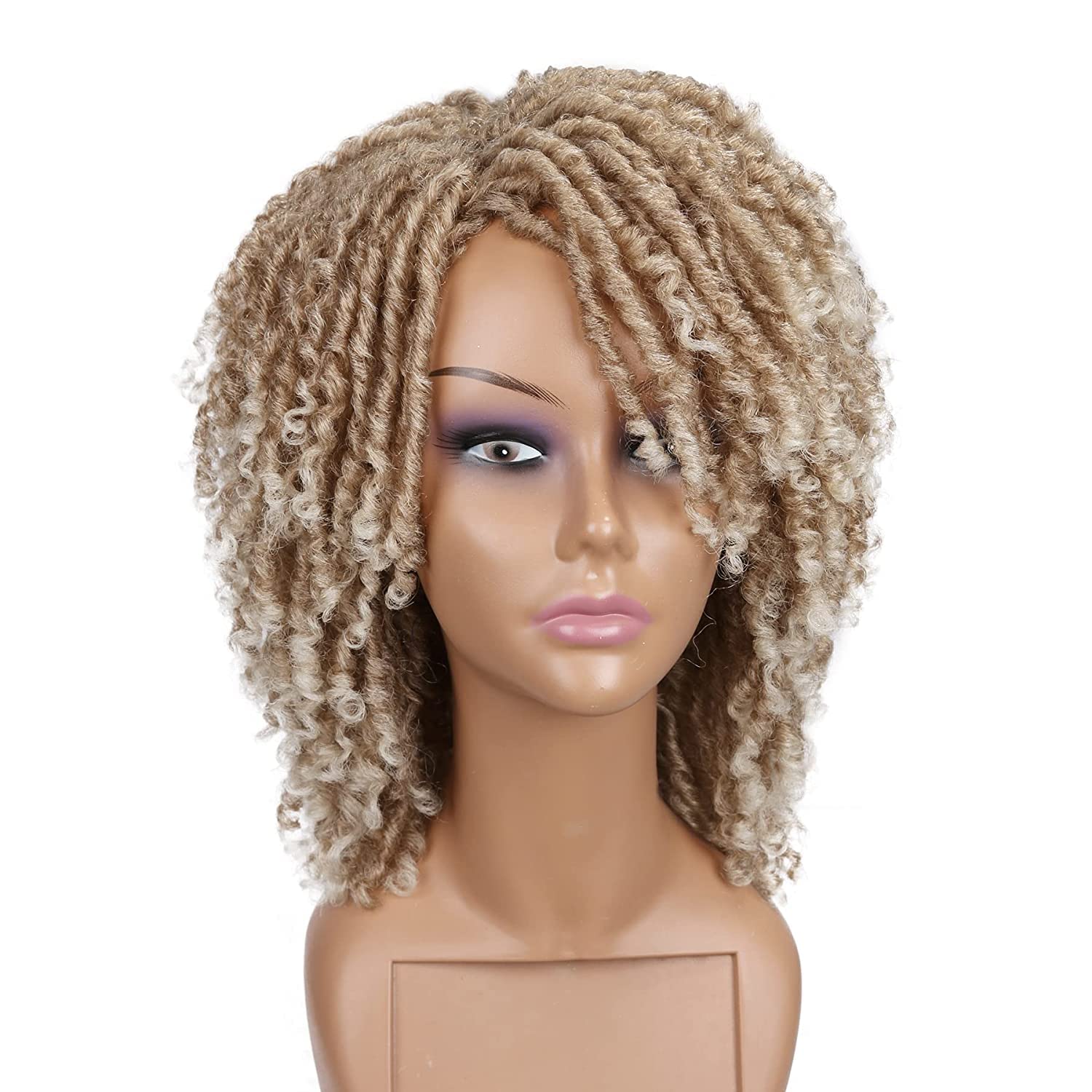HANNE Dreadlock Wig Short Twist Wigs for Black Women and