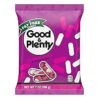 Vista 3 de Good & Plenty Regaliz sin grasa, bolsa de caramelos, 7 onzas