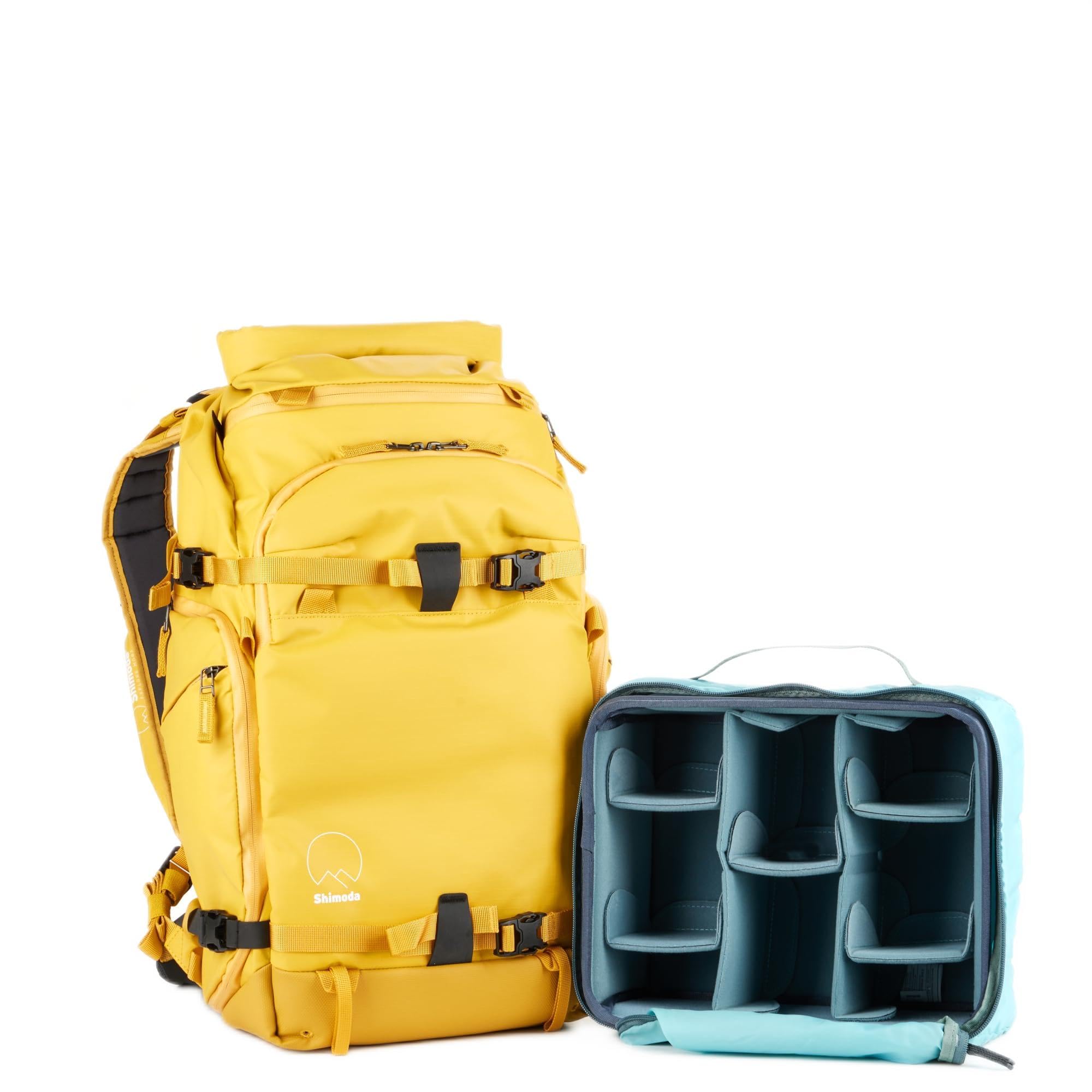 Mochila Shimoda Action X25 v2 compacta contra la lluvia para proteger cámaras sin espejo 6