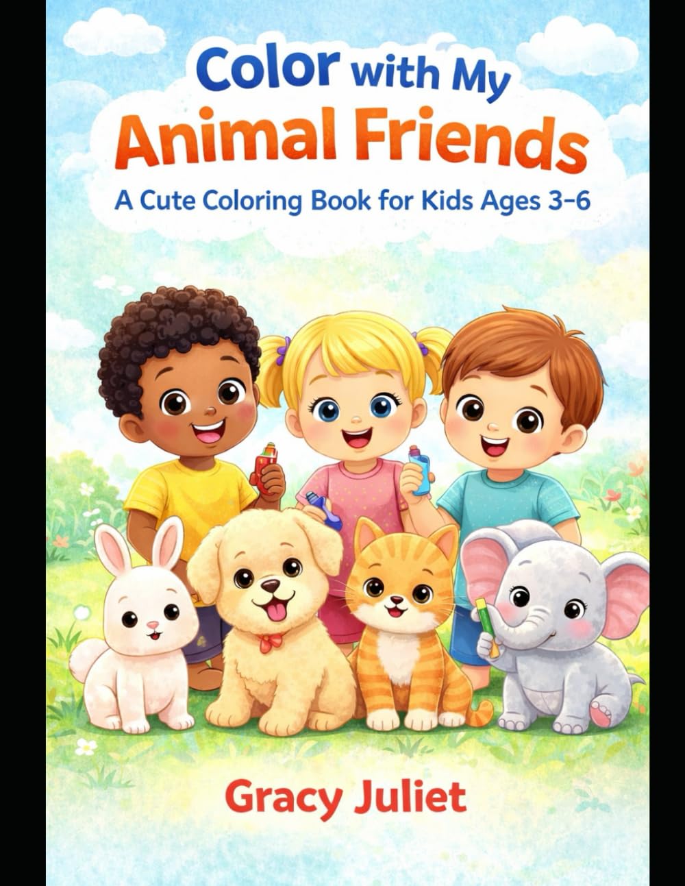 Color with My Animal Friends: A Cute Coloring Book for Kids Ages 3–6