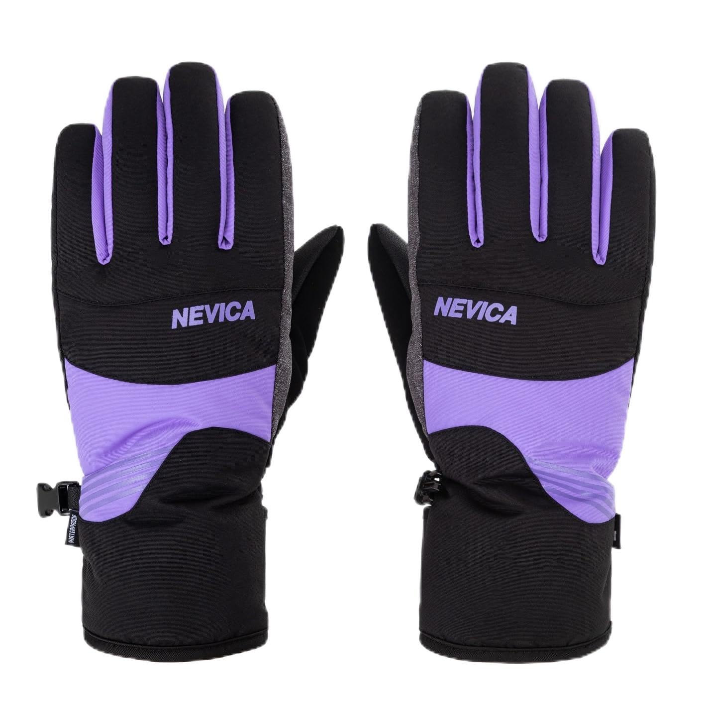 Nevica Black/Pink Kids Meribel Ski Gloves Xl