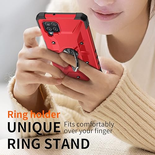 Miniatura 9 de Funda para Samsung Galaxy A13 5G, funda para Galaxy A32 5G, funda de grado militar con soporte de anillo de metal, soporte magnético a prueba de