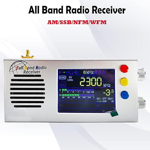 Miniatura 7 de TEF6686 V1.18 Receptor de radio de banda completa, estructura optimizada duradera, batería de larga duración, para radio estéreo digital AM FM