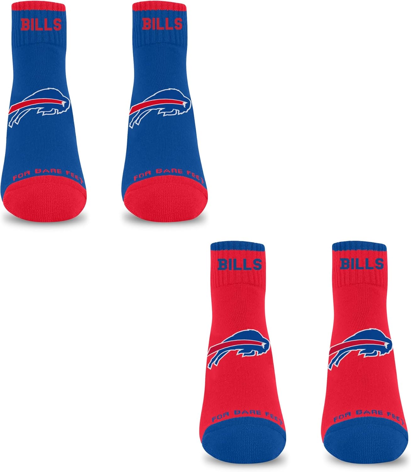 For Bare Feet NFL Unisex Kids Front and Center 2 Pack Team Colors - Image 2