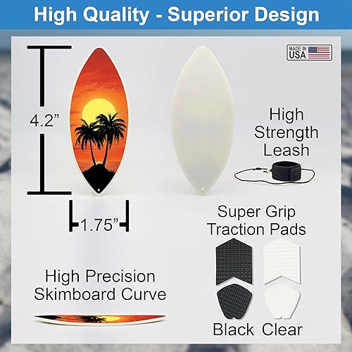Miniatura 3 de Finger Skimboard | Finger Surfboard - Skim and Surf The Wind, Waves and Casi Anywhere (Endless Summer)