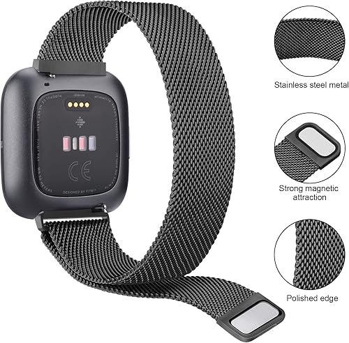 Miniatura 2 de Correa de repuesto para Fitbit Versa 2 correas para mujeres y hombres, correa de repuesto magnética ajustable para Fitbit Versa 2  Fitbit VersaVersa