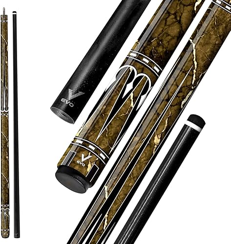 EVO - Taco de piscina de fibra de vidrio con piedras preciosas, varillas de piscina de baja desviación con junta de 516 x 18 pines y punta de 0.492