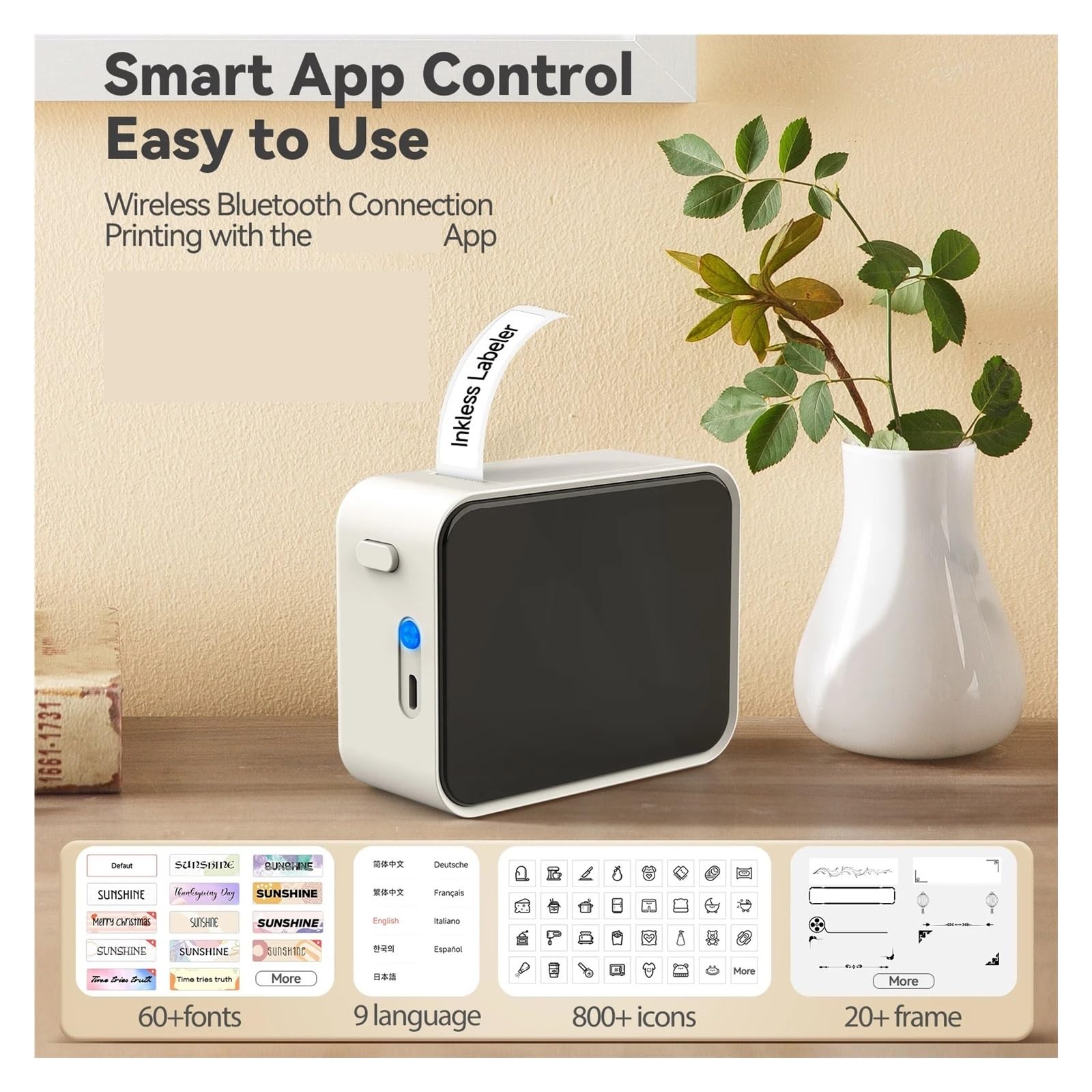 Termiczna Drukarka Etykiet Termiczna Drukarka Etykiet P15 Bezprzewodowa Drukarka Etykiet Bluetooth Etykieciarka DIY Samoprzylepna Taśma Papierowa Do Etykiet