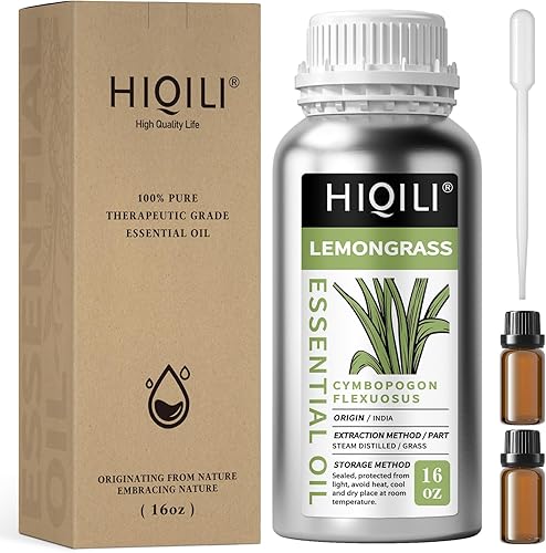 Miniatura 848 de HIQILI Aceite esencial de albahaca de 1 fl oz, 100% puro sin diluir para la piel, difusor, 1.0 fl oz