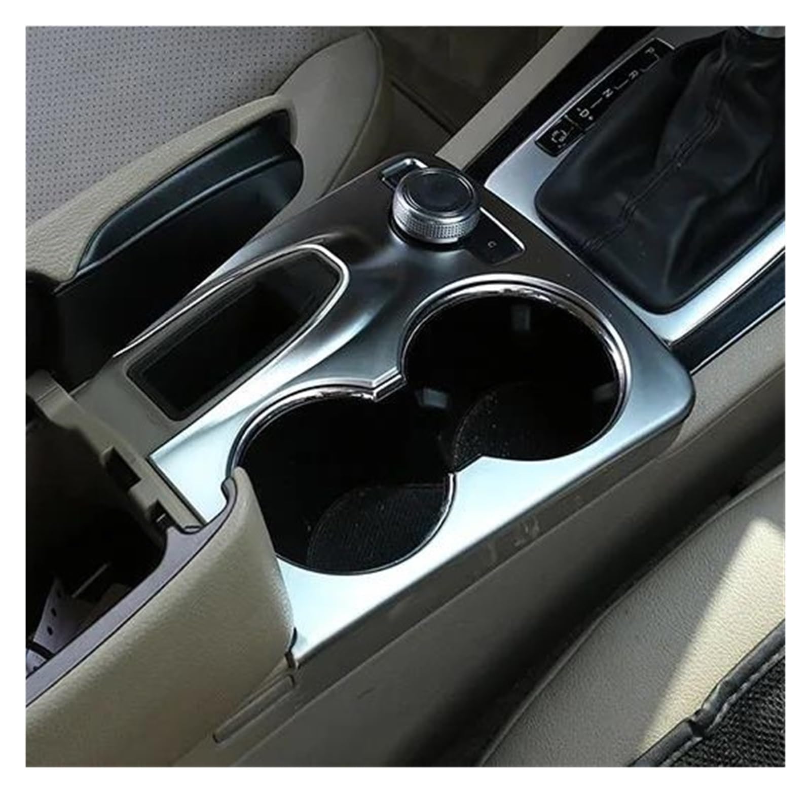 Kratzfeste Armaturenbrettverkleidung Für GLK X204 2008-2015 ABS Konsole Wasser Tasse Halter Rahmen Abdeckung Trim Auto Zubehör(Schwarz)