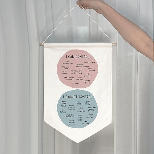 Miniatura 17 de Classroom Wall Hanging Banner Poster Therapy Office Decor Calm Down Corner School Counselor Mental Health Growth Mindset Poster Anxiety Educational