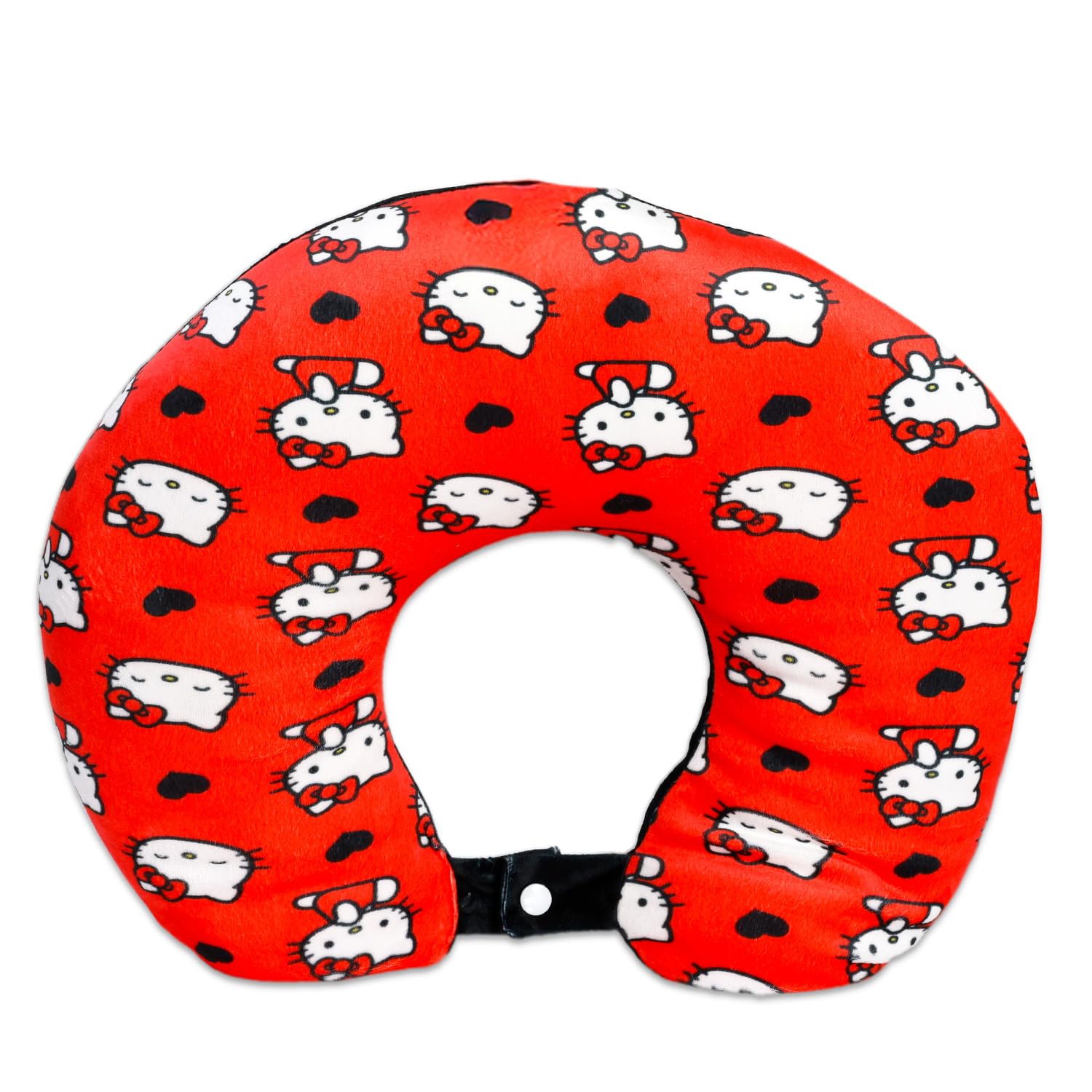 Set Viaggio Hello Kitty – Cuscino Per Il Collo E Coperta In Pile 114x152 Cm – Con Adesivi E Libro Attività