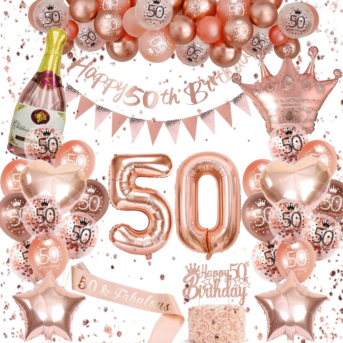 deko zum 50 geburtstag frau