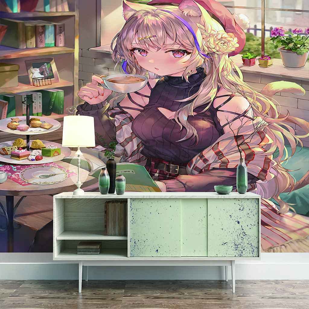Papier peint 3D effet mural géant poster auto-adhésif toile 200x140 cm salon