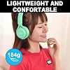Audífonos híbridos mejorados con cancelación de ruido, modos transparentes, Bluetooth inalámbrico con micrófono, graves profundos, almohadillas suaves, audio HiFi, ajuste cómodo, larga duración para hogar, oficina, viajes, diadema, Verde 3