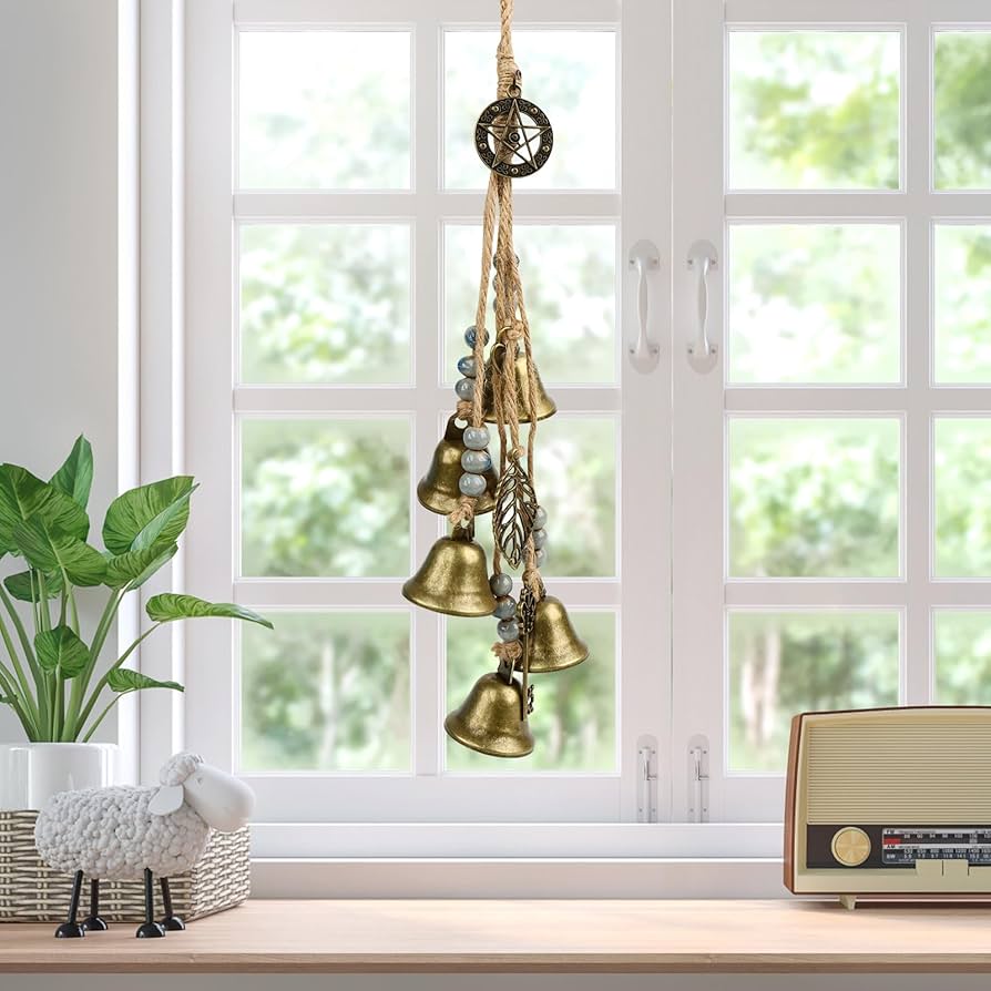 Hexenglocken Windspiel - Metall Windglocken Für Garten & Veranda | Mystische Deko
