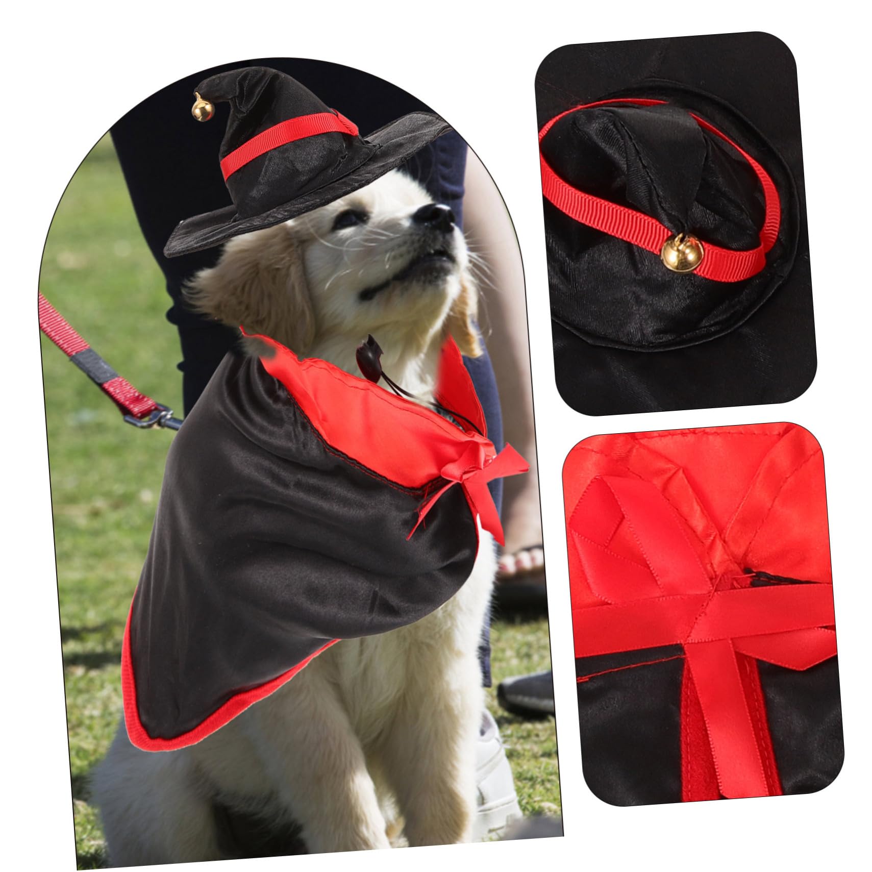WOONEKY 3 Set Di Costumi Per Cani Fascia Per E Gatto Accessori Per La Fotografia Abbigliamento Creativo Per Animali Domestici Per Halloween