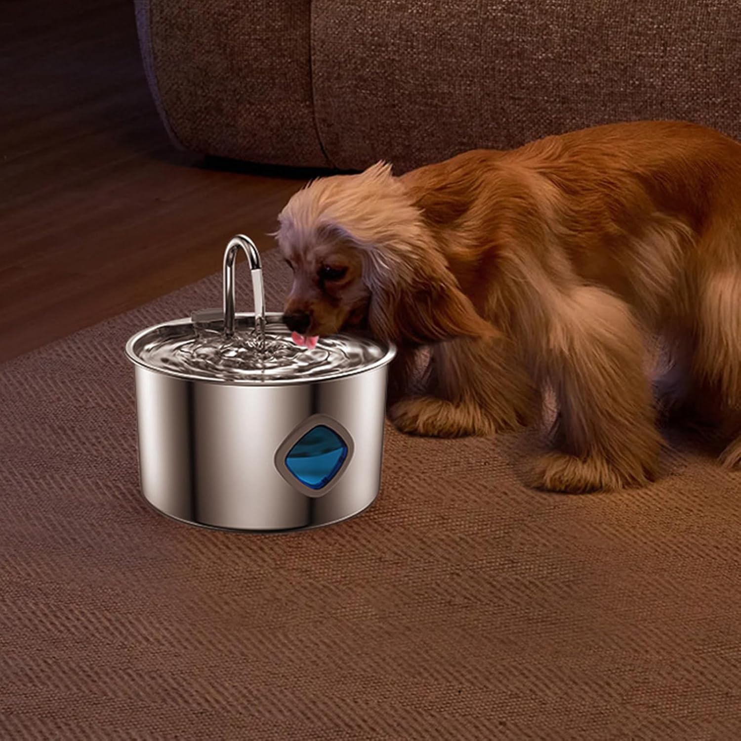 猫用室内水飲み器 | 3.2L 猫用給水器 自動給水機 - 自動給水器 室内用 子犬から成犬・全サイズ対応 ペットの飲み水