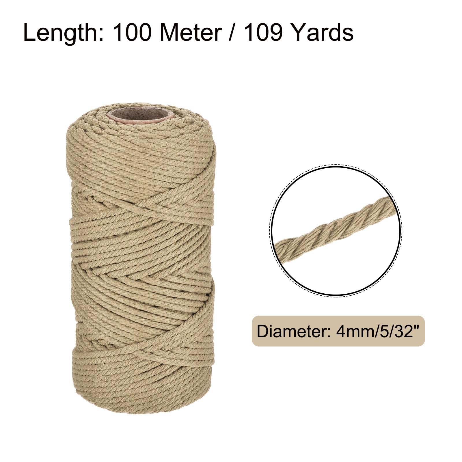 Rebower 5/32 Inch 328 Feet Macrame Cord - Image 2