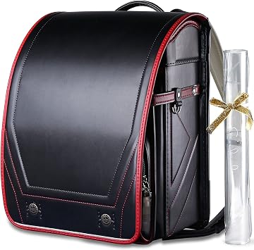Coulomb Prelude School Bag, Boys, Compatible with A4 Flat Files, Water Repellent, One-Touch Lock Transparent Backpack Cover