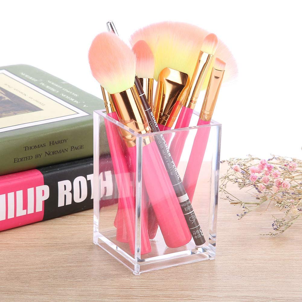 Make-up Pinselhalter Aus Durchsichtigem Kunststoff – Organizer Für Zuhause & Reise | Leicht Und Tragbar