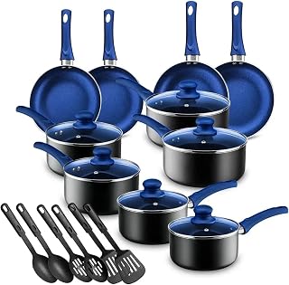 Chef's Pots And Pans Set Kitchen Cookware Sets Nonstick Aluminum Cooking Essentials 11 Pieces