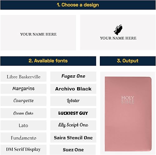Miniatura 67 de Biblia NIV personalizada nueva versión internacional de piel sintética pequeña impresión económica Biblia con nombre personalizado hasta 3 filas