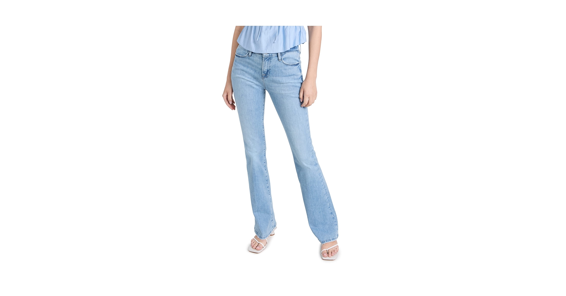 FRAME Womens Denim Light Wash Flare Jeans Blue 32 : Amazon