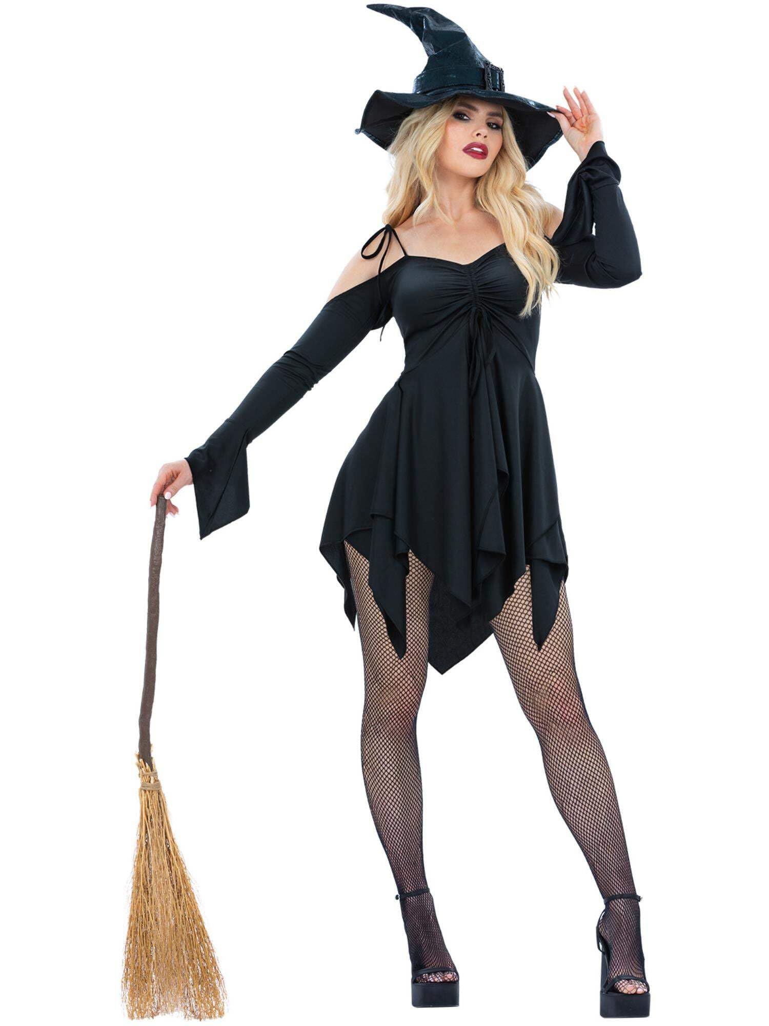Smiffys Women's Black Witch Costume