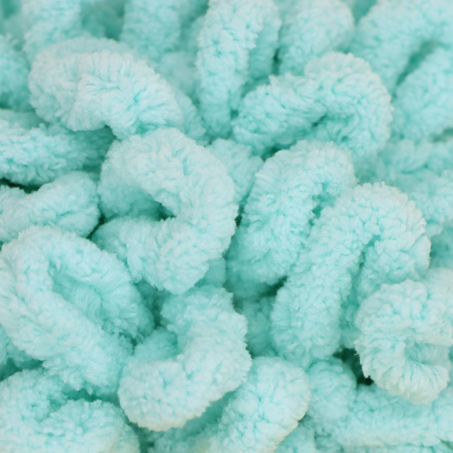 JubileeYarn Fun Finger Loops Yarn - 100g/Skein Jumbo Polyester - Blue - 2 Skeins