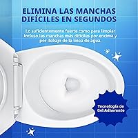 Vista 3 de Lysol Limpiador de inodoro, suministros de limpieza de baño de máxima resistencia, limpiador de taza de inodoro en gel adherente, esencial