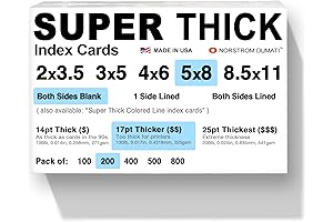 Norstrom Dumati Index Cards, 200 Pack
