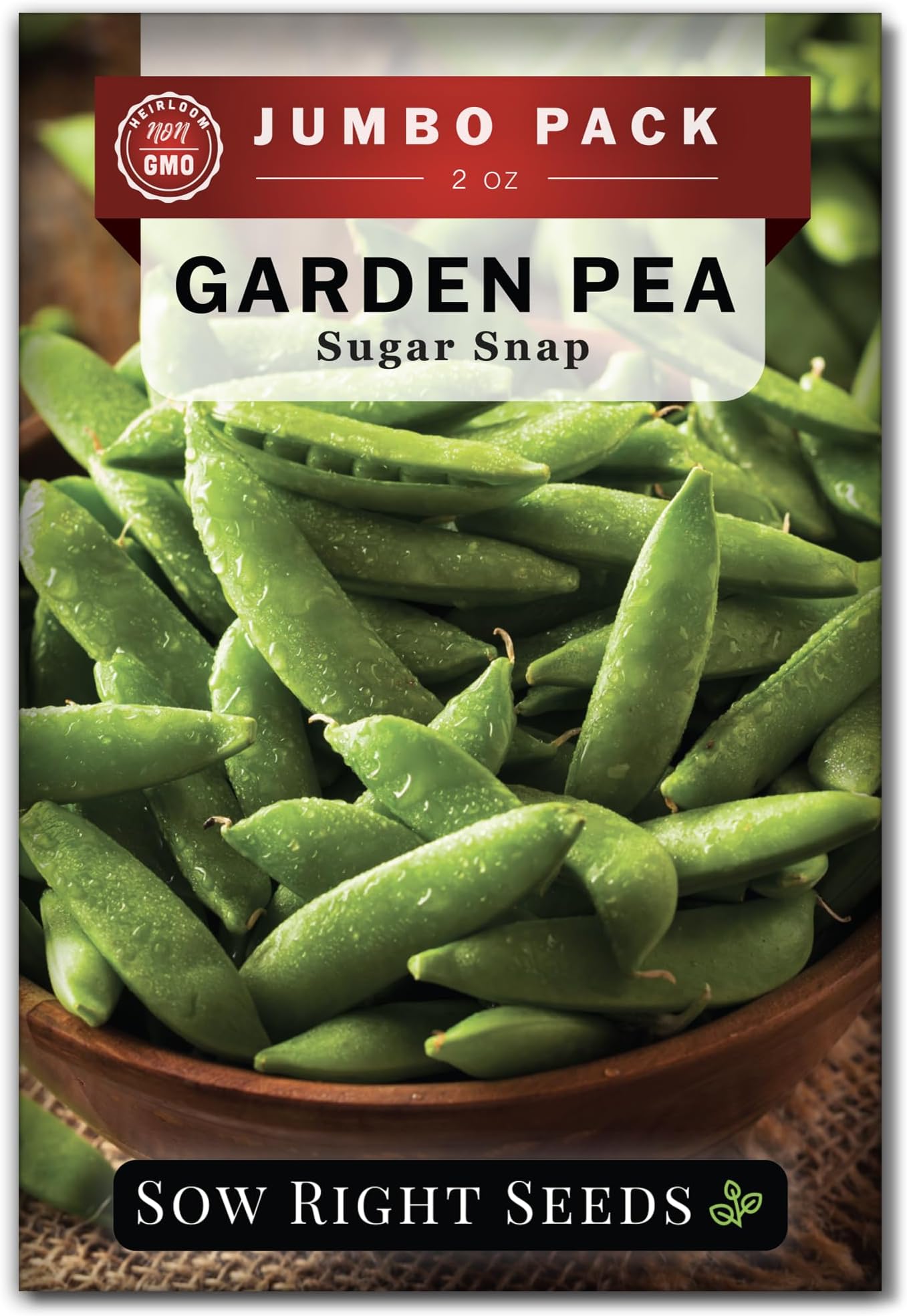 Amazon.com : Sow Right Seeds - Bulk Sugar Snap Pea Seeds for Planting ...