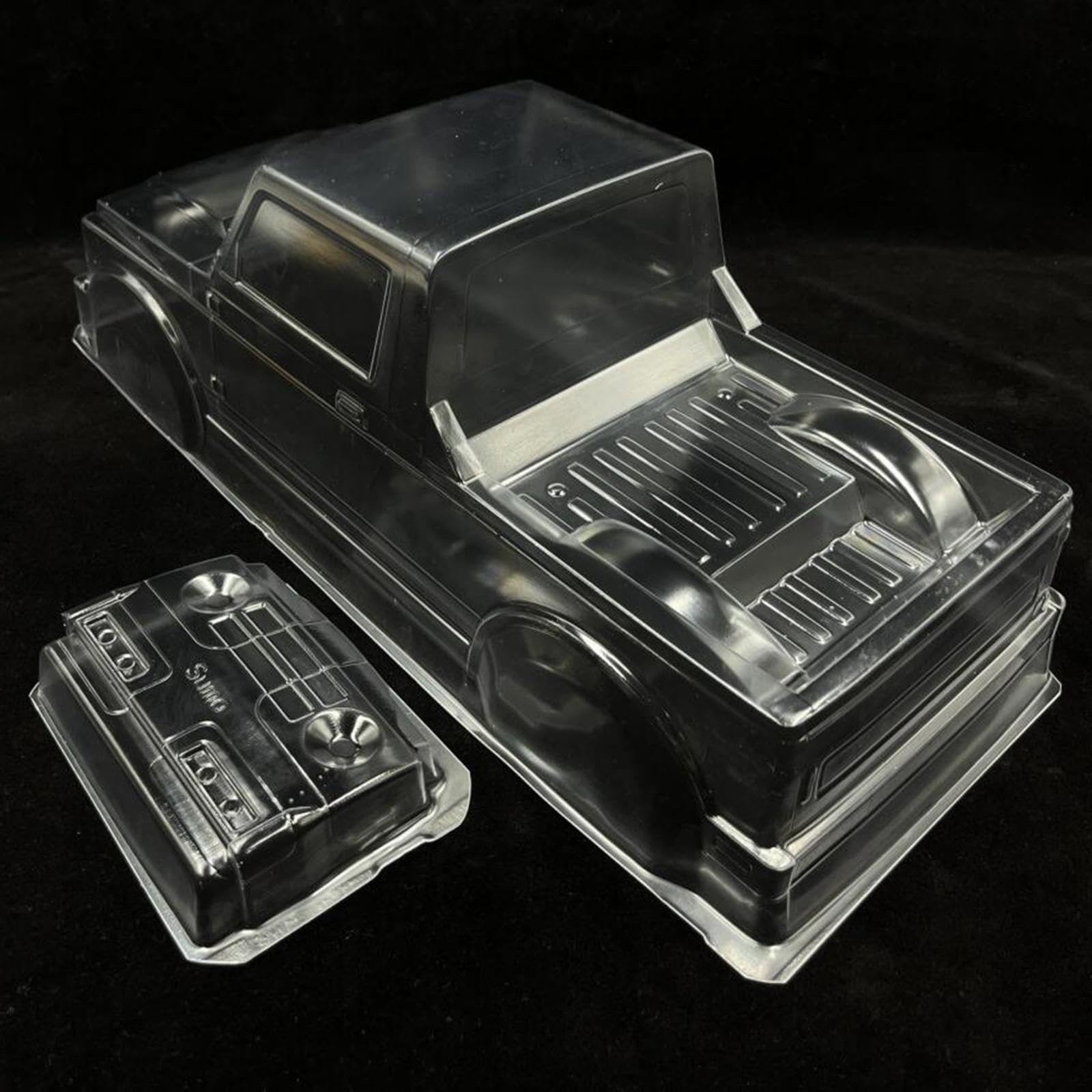 Milageto Trasparente 313mm Interasse RC Pickup Truck Body Shell Pezzi di Ricambio per SCX10 Scala 1:10 Veicoli RC Car Crawler Accessori Fai da Te