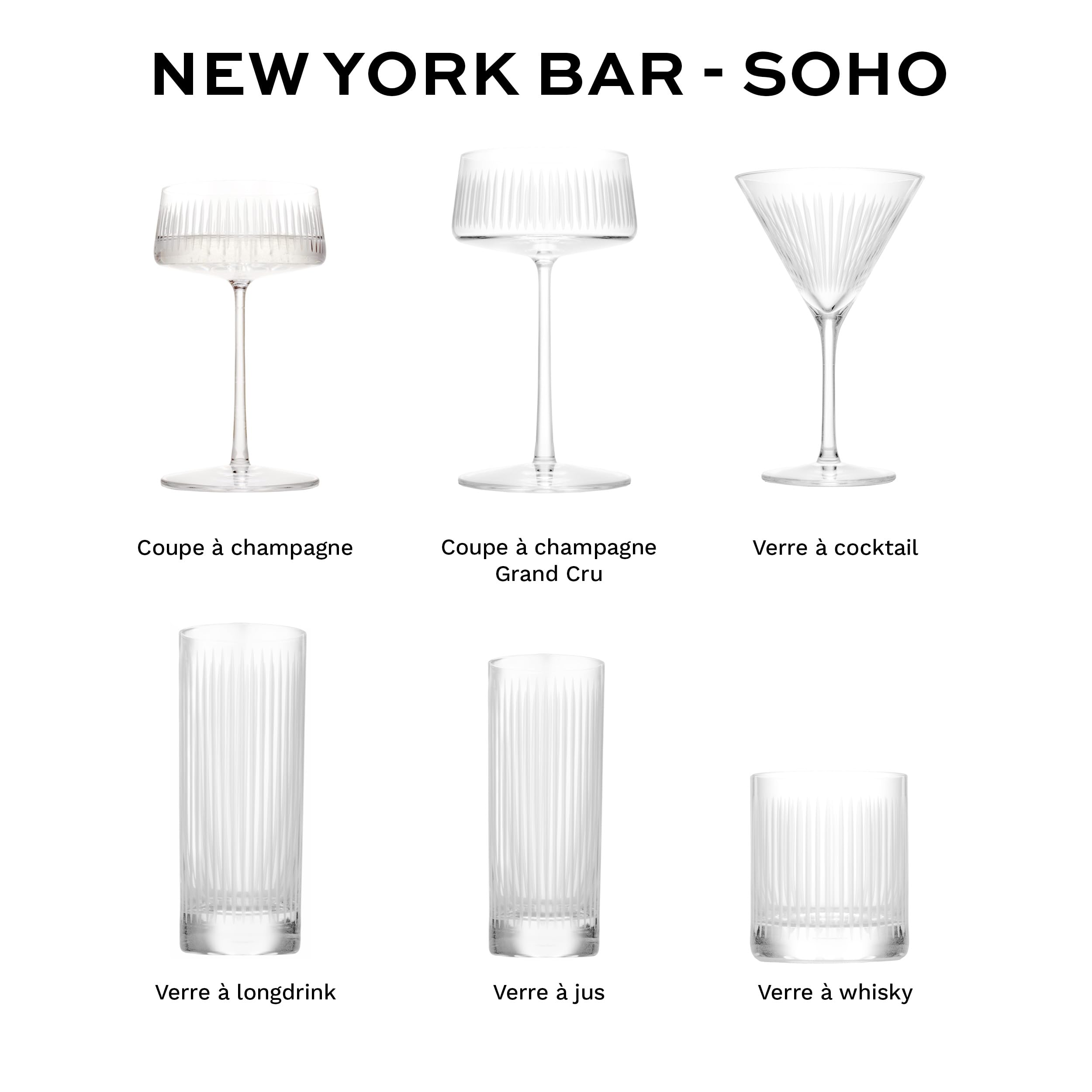 Stölzle Lausitz SOHO Coupes à Champagne Set de 6 275ml – Verres Élégants pour Champagne & Cocktails – Verres en Cristal de Haute Qualité – Lavables au Lave-Vaisselle, Made in Germany