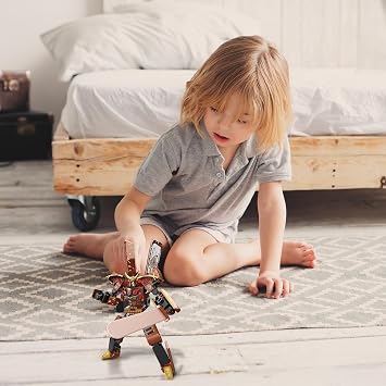 Deformation Ice Cream - Stem Learning Building Blocks, Robot Action Toy, Shape Changing Interactive Educational Figure | Transforming Ice Cream Indoor Outdoor Play Set for Kids Boys Girls Collector