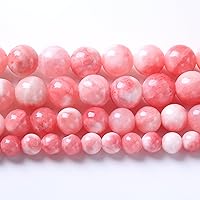 Vista 55 de 32 cuentas de vidrio rojo redondo de 12 mm con espaciador suelto para fabricación de joyas, pulseras, collares de 15 pulgadas, manualidades DIY