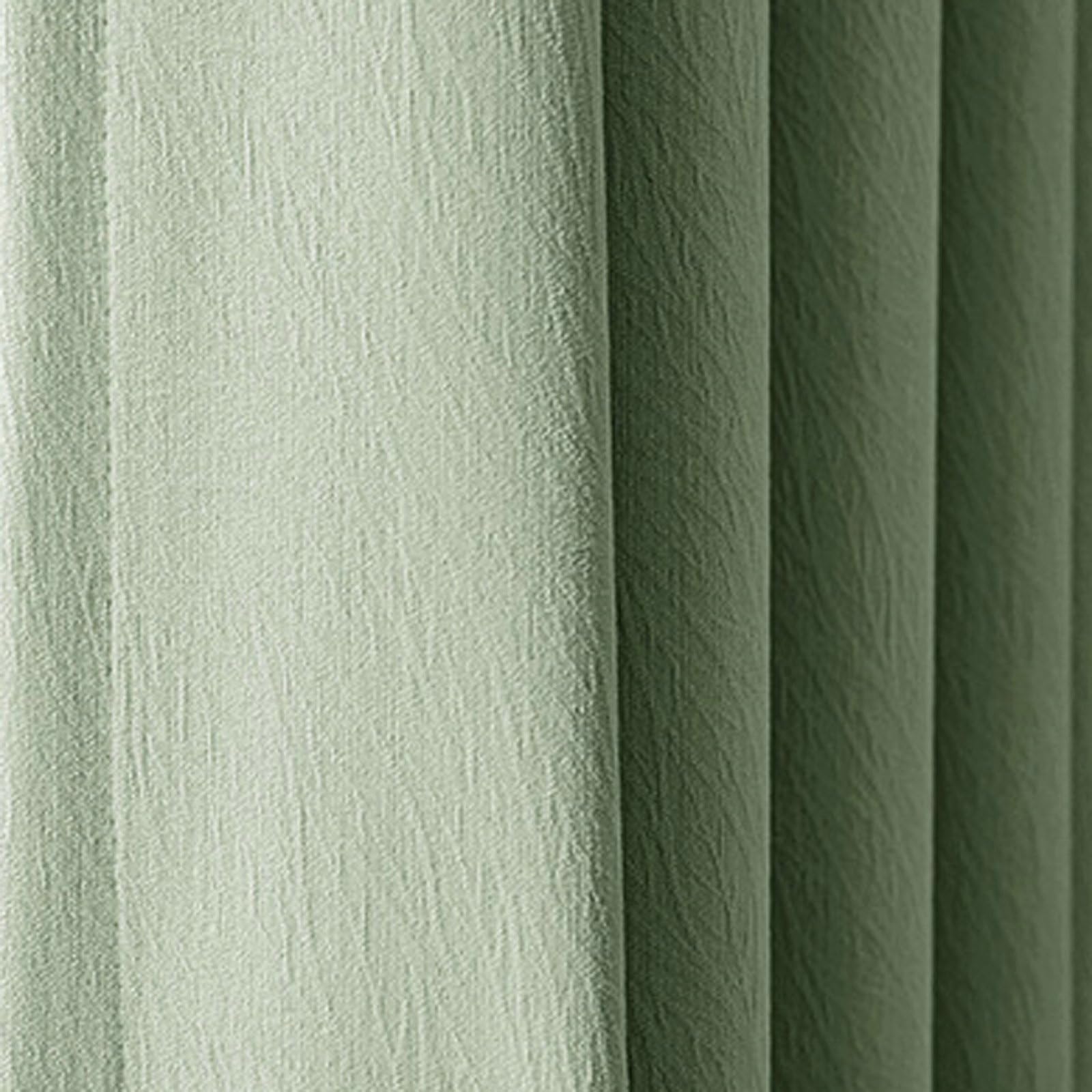 Rideau occultant isolant phonique et thermique vert uni pour fenêtre de chambre Epinki