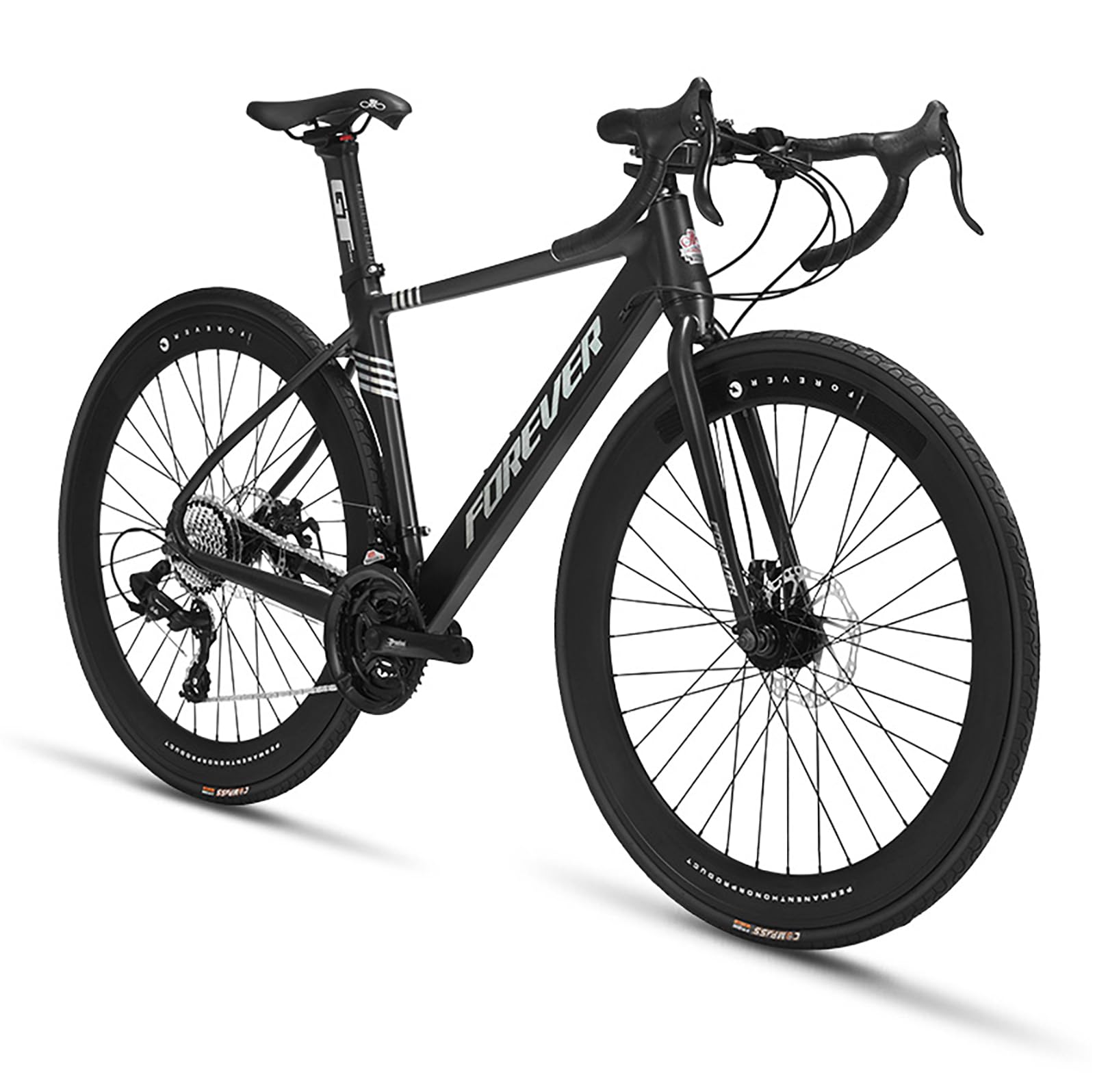 ■■新車ディスクブレーキ!CALLE-CTD 軽量アルミフレーム!シマノデュアルコントロールレバー(STI採用)マットブラック仕様!!10