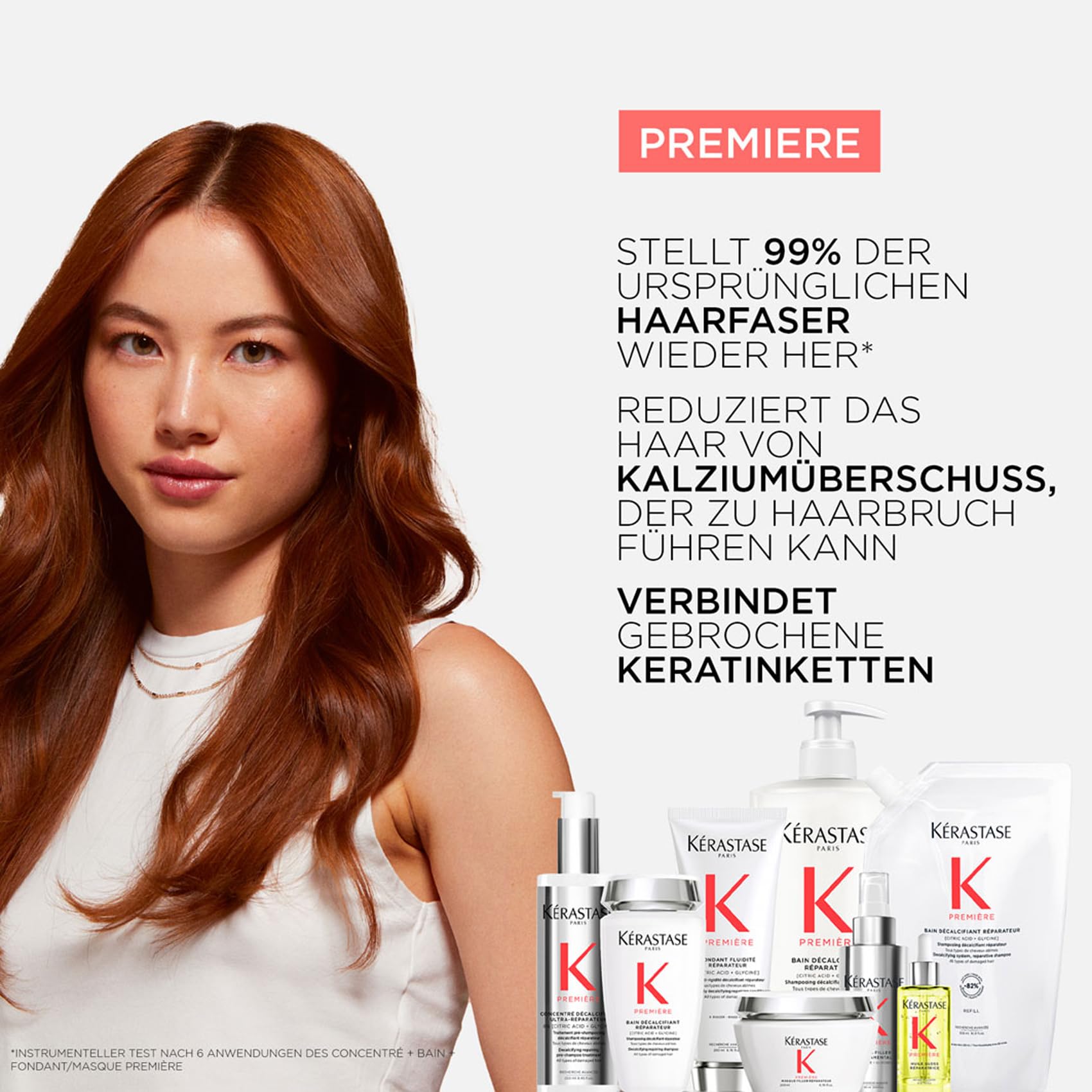 Kérastase Première Bain Décalcifiant Réparateur Nachfüllset, Reparierendes Haarbad bei geschädigtem Haar, Enthält: Bain Décalcifiant Réparateur 500 ml im Pumpspender sowie 500-ml-Nachfüllpackung