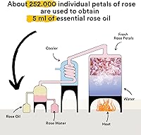 Vista 3 de Unique Touch La Rosa Pura - Aceite esencial de rosa para aromaterapia, relajante e hidratante, efecto antienvejecimiento para cara, piel, cabello